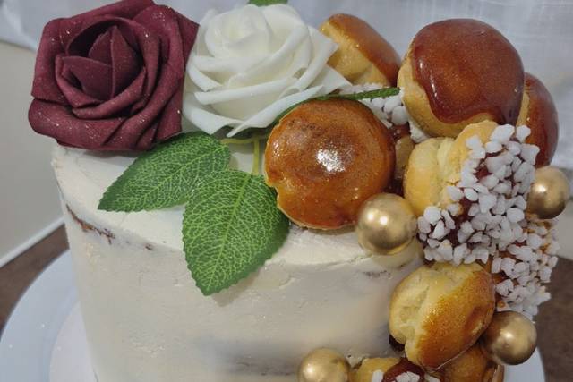 Mixte layer cake/croquembouche