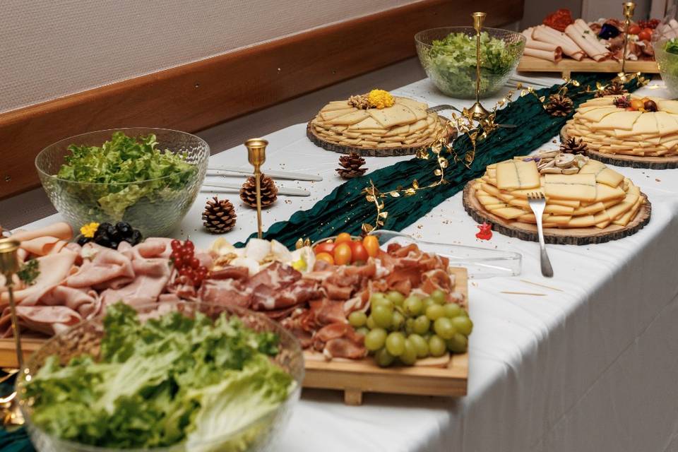 Buffet raclette mariage