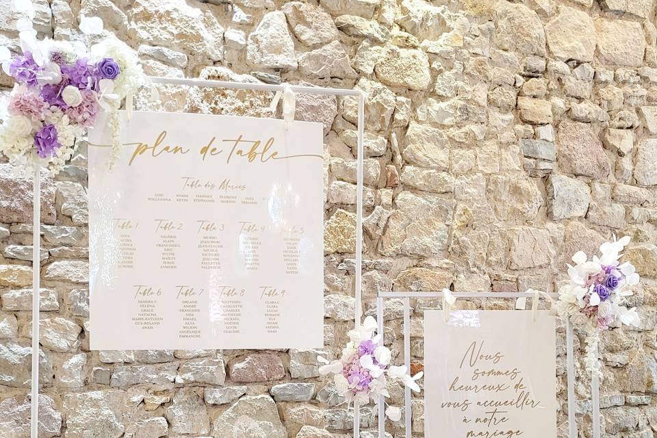 Plan de table mariage