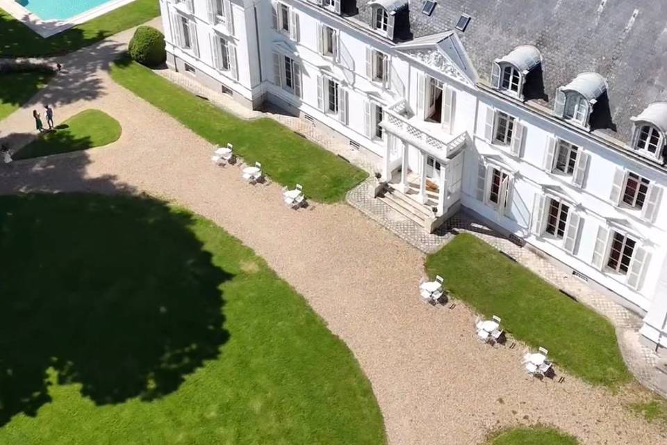 Vidéo drone chateau