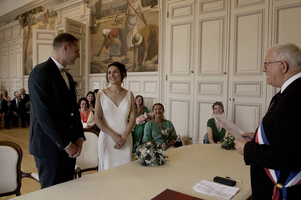 Video mariage cérémonie civile