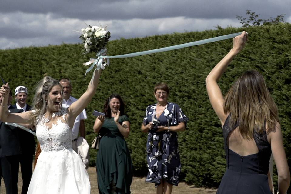 Ruban bouquet de la mariée