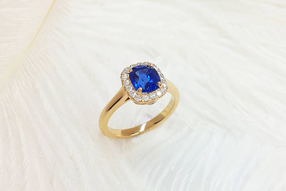 Bague Zéphyr saphir