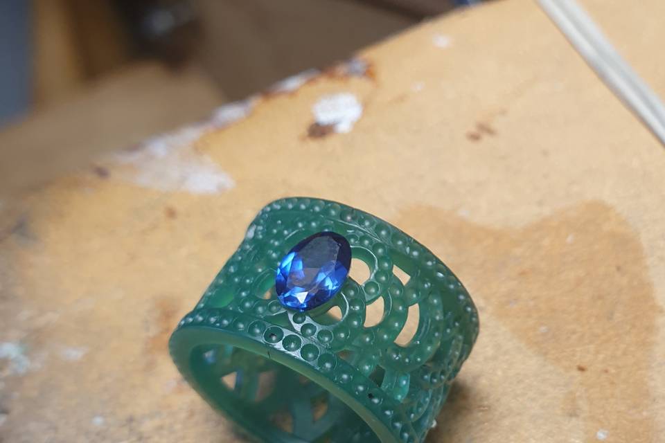 Maquette cire verte