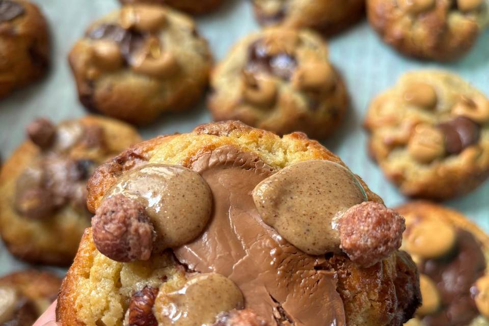 Cookie chocolat lait noisettes