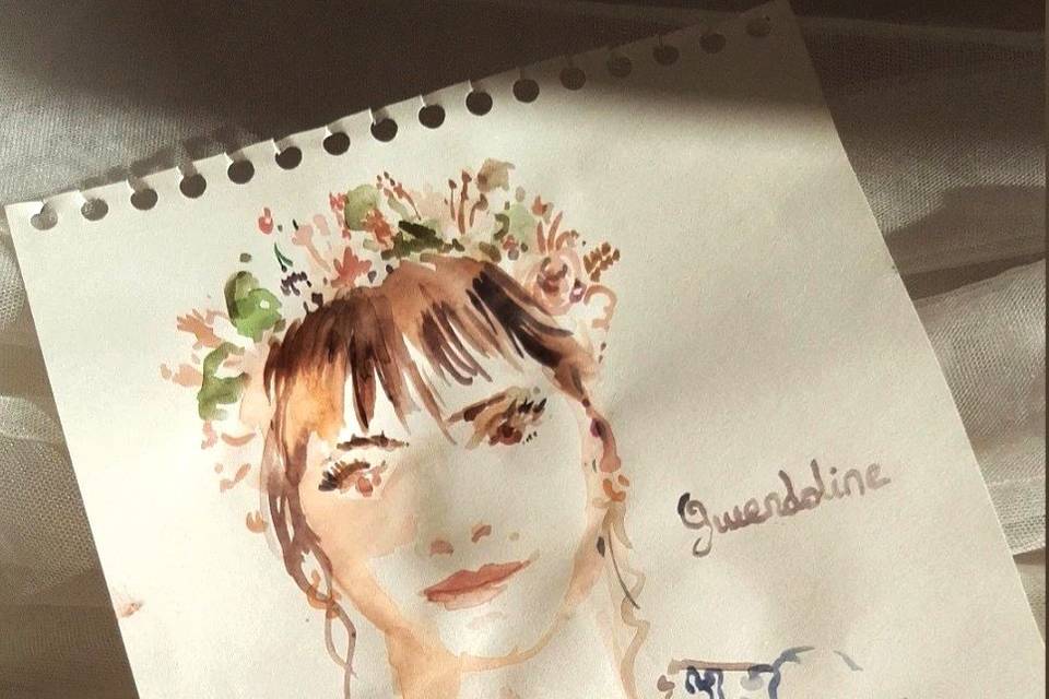 Portait de la mariée