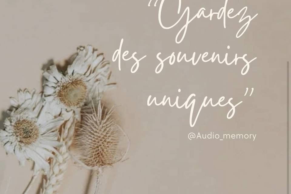 Gardez des souvenirs uniques