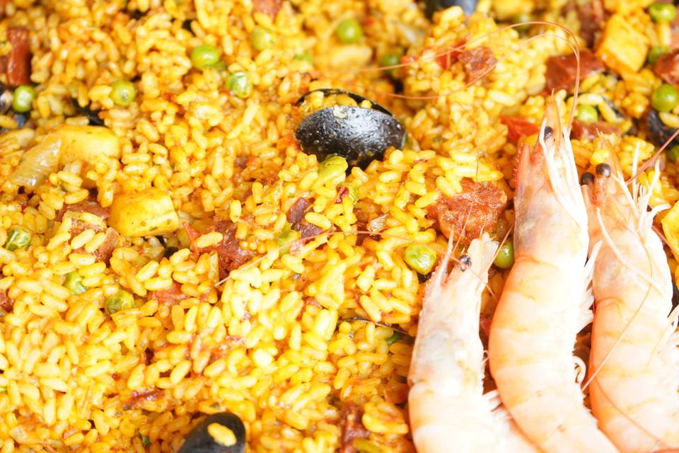 Paella généreuse