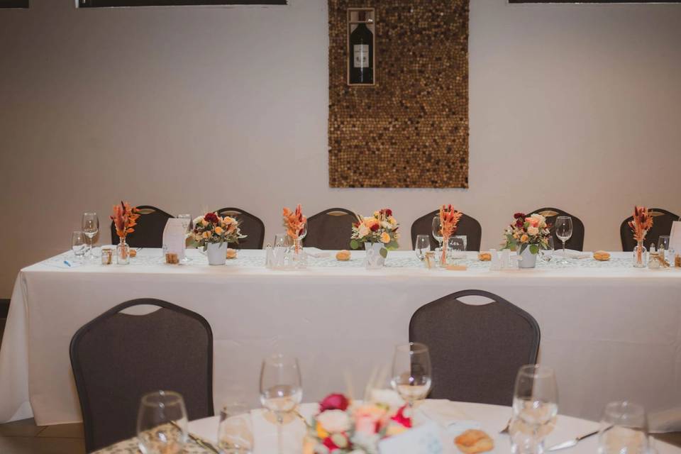 Table des mariés