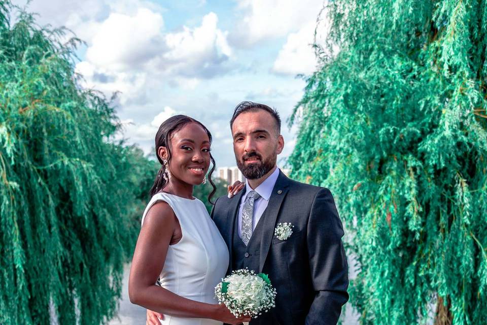 Séance photo des mariés