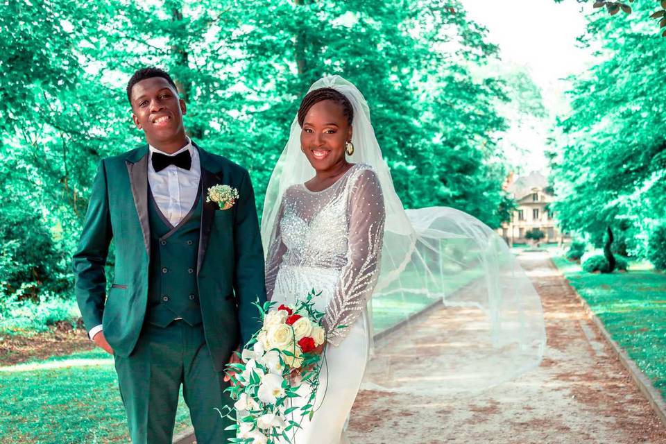 Séance photo des mariés