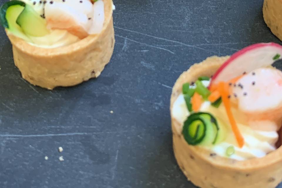 Tartelette raifort légumes