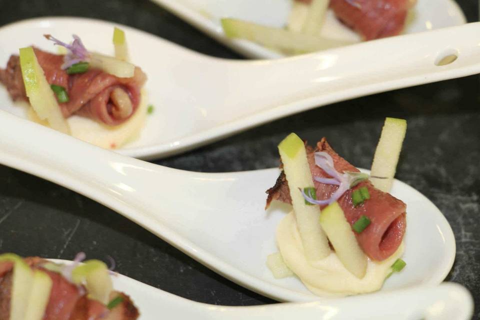 Cuillère magret pomme céleri