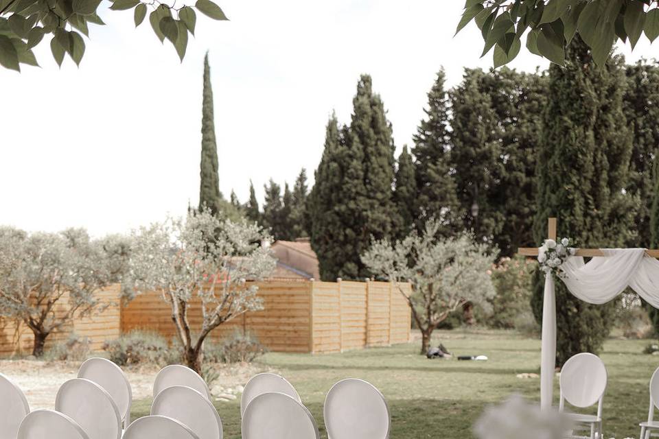 Cérémonie jardin