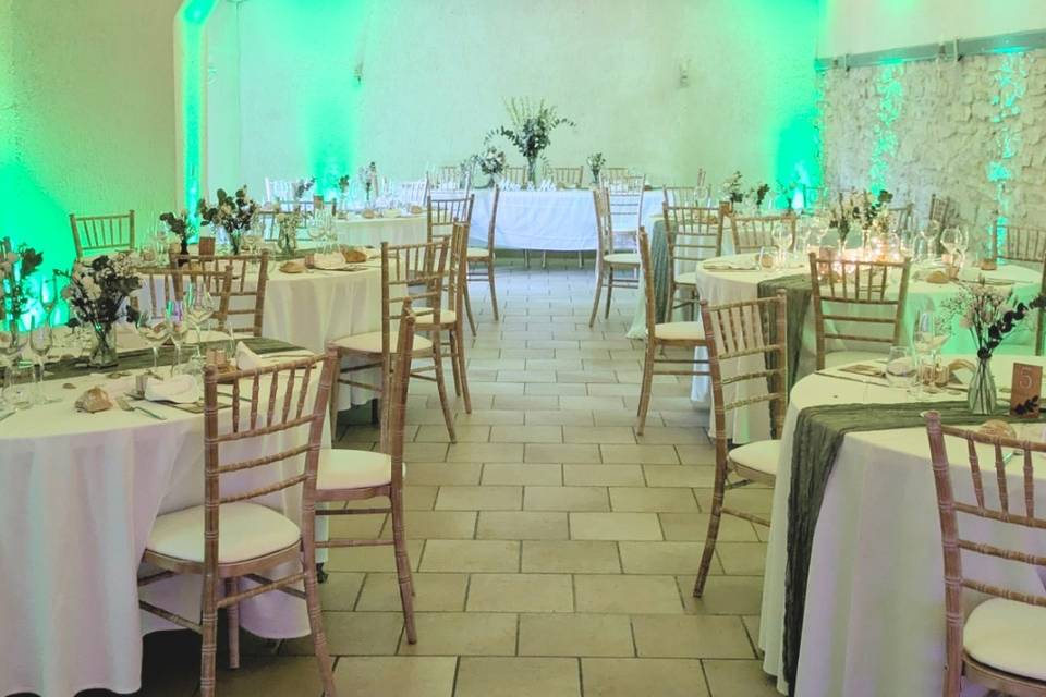 Salle éclairée
