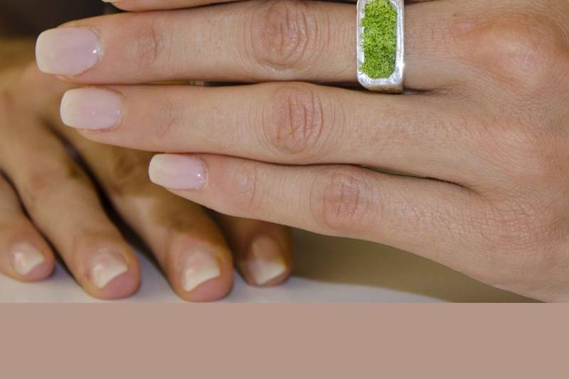 Bague Vertige avec lichen
