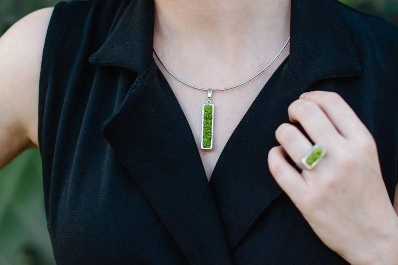 Collier Jardinière avec lichen