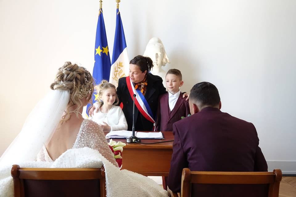 La mariée et son père