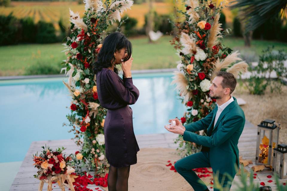 Demande en mariage Montpellier