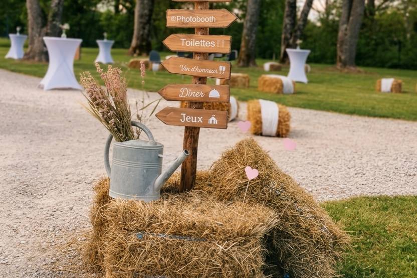 Location : Signalétique bois