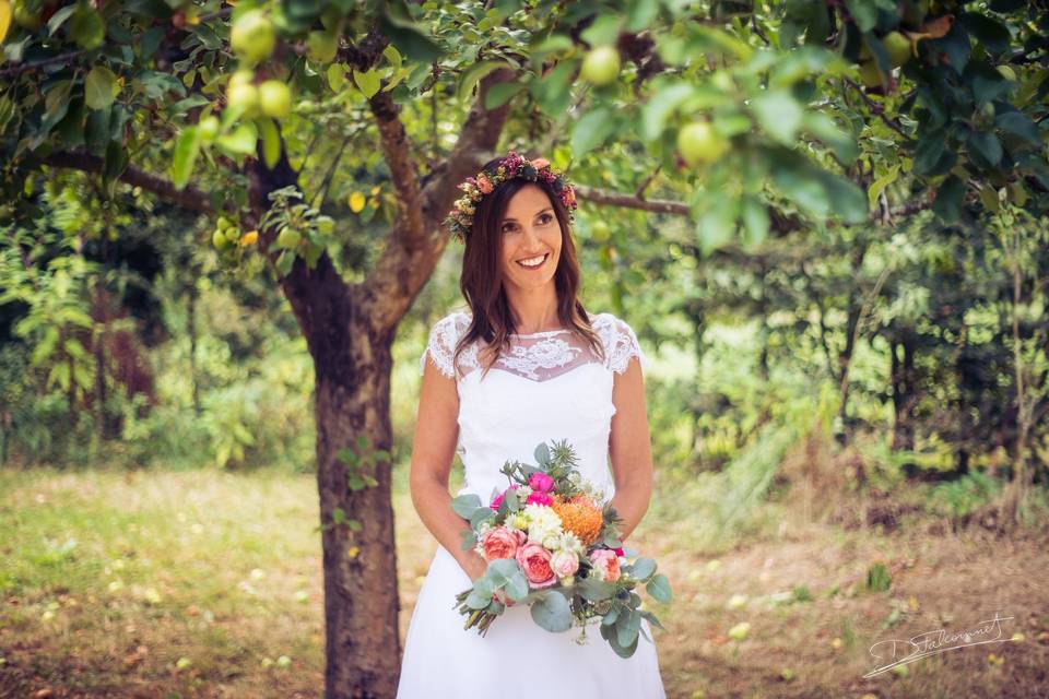 Shooting avec la mariée