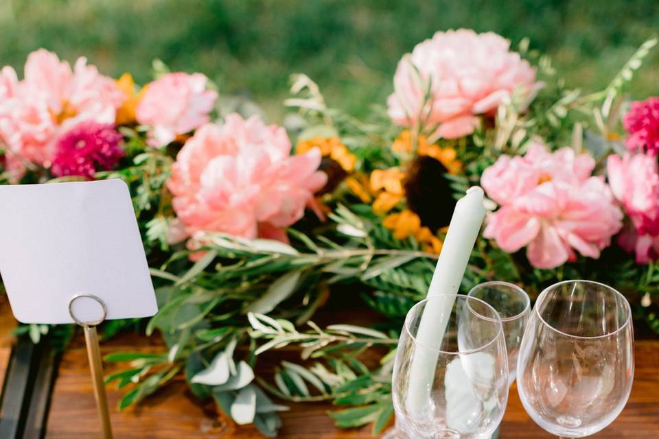 Serviettes de table brodées