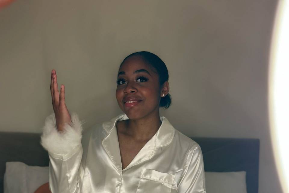 Ensemble pyjama à plume