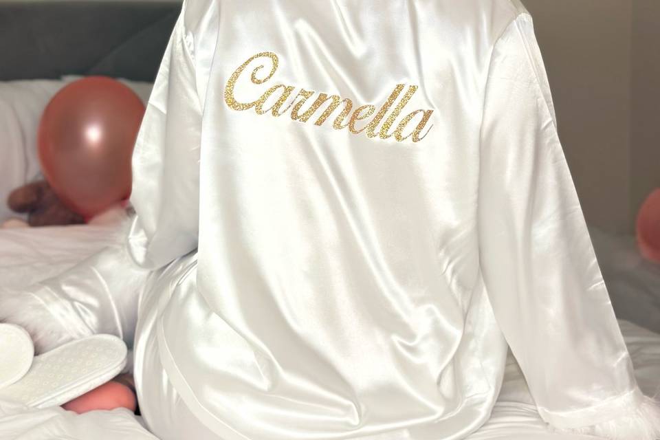 Ensemble pyjama à plume