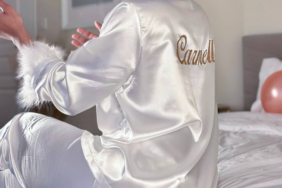 Ensemble pyjama à plume