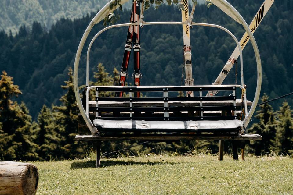 Mariage d'été à la montagne