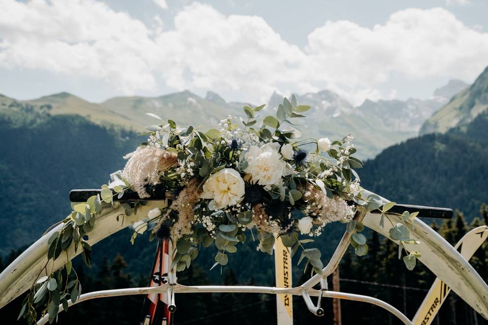 Mariage d'été à la montagne