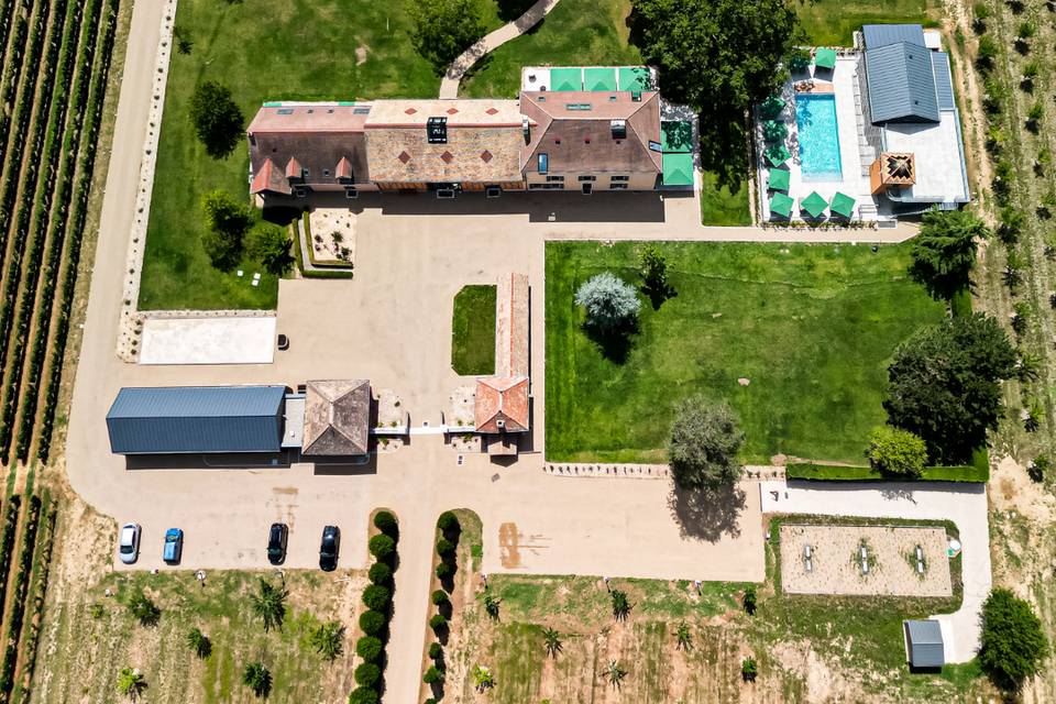 Le Hameau vue du ciel