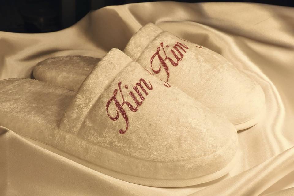 Chaussons satinés