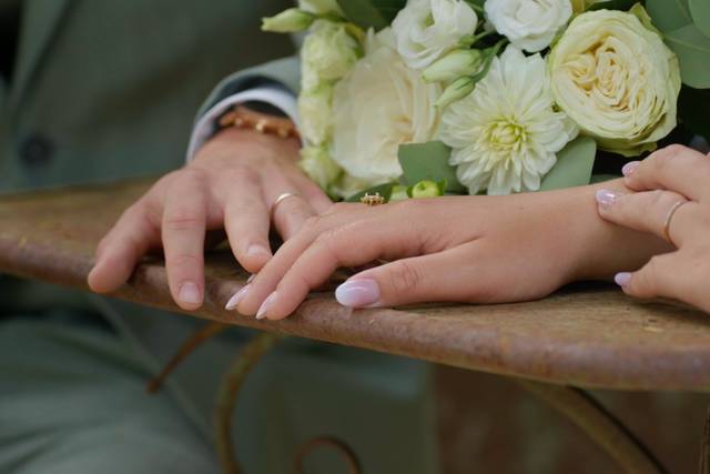 Détail des mains