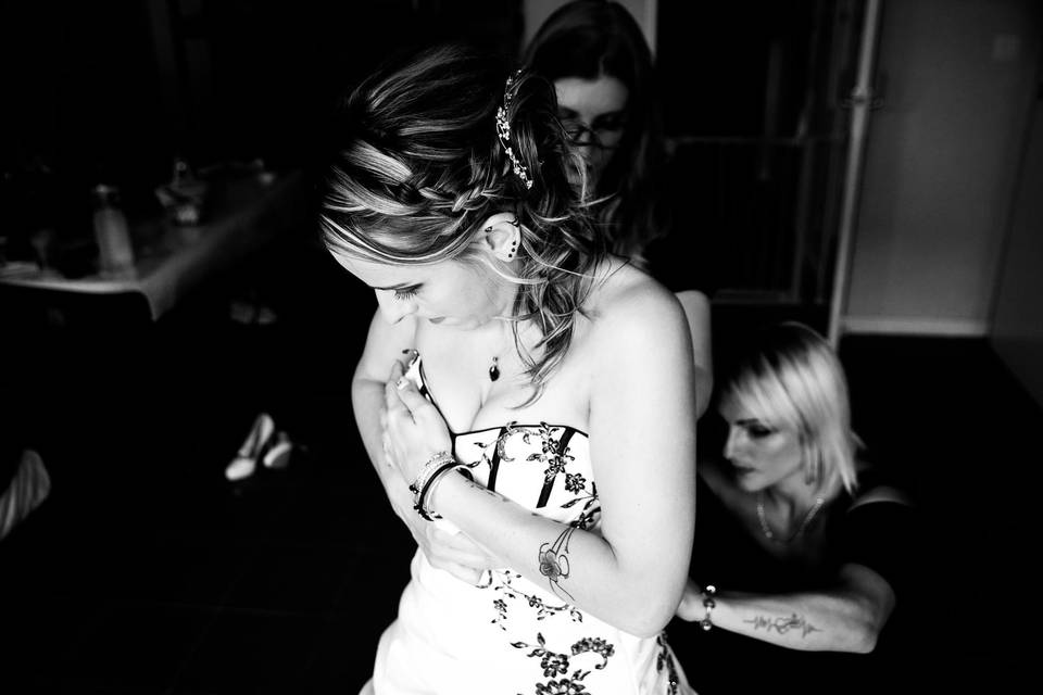 Ajustement de la mariée