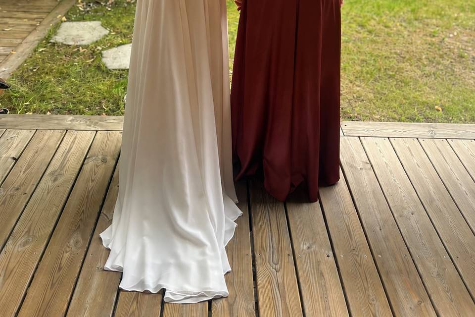 Témoin et mariée