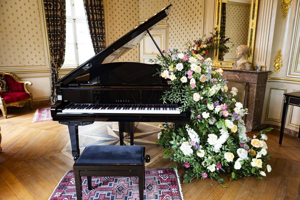 Piano fleuri