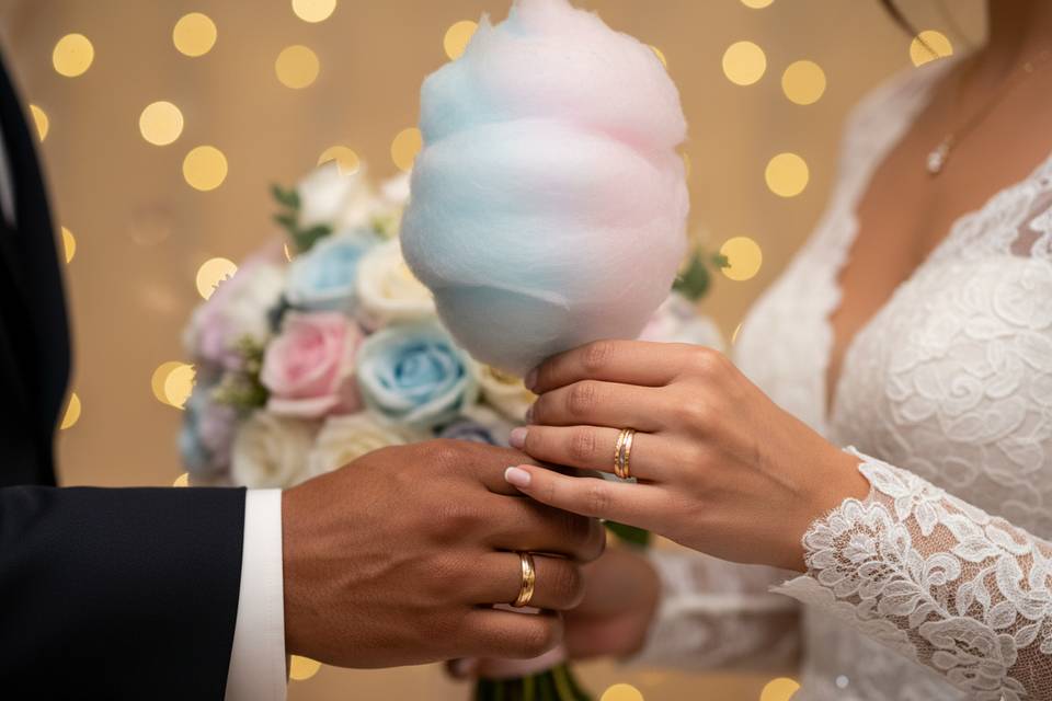 Barbe à papa mariage luxe