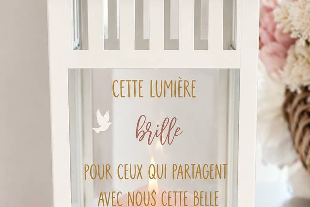 Lanterne sticker hommage