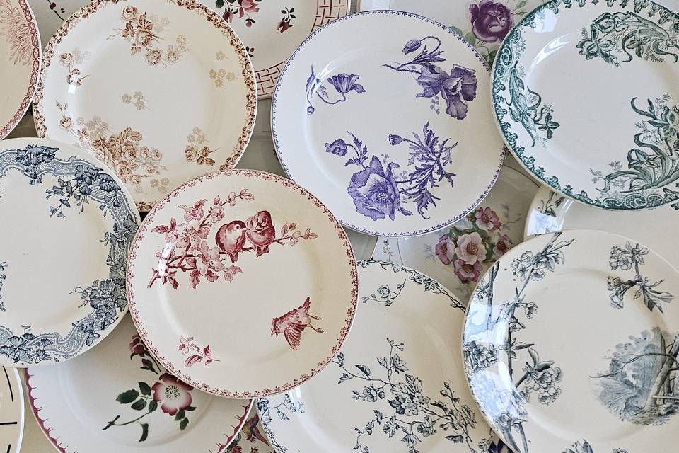 Assiettes vintage françaises