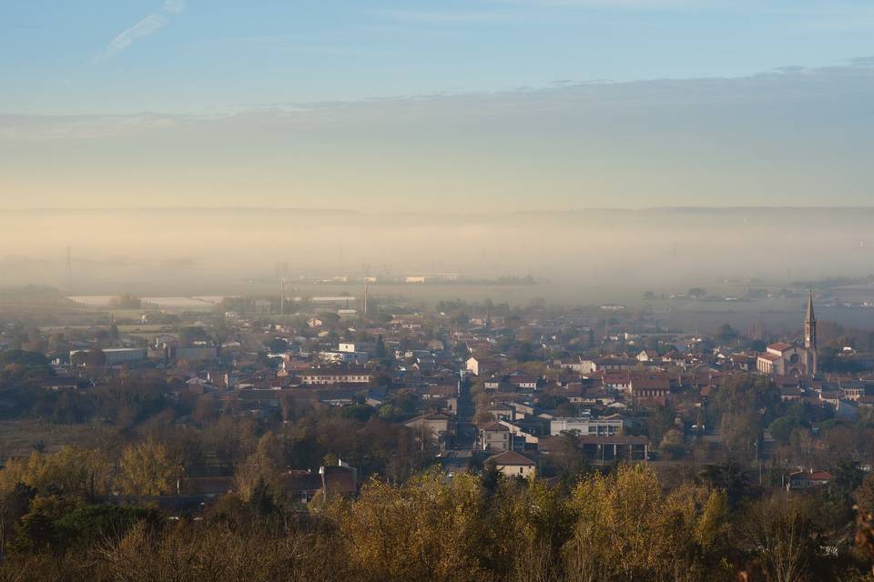 Vue du village de Grisolles