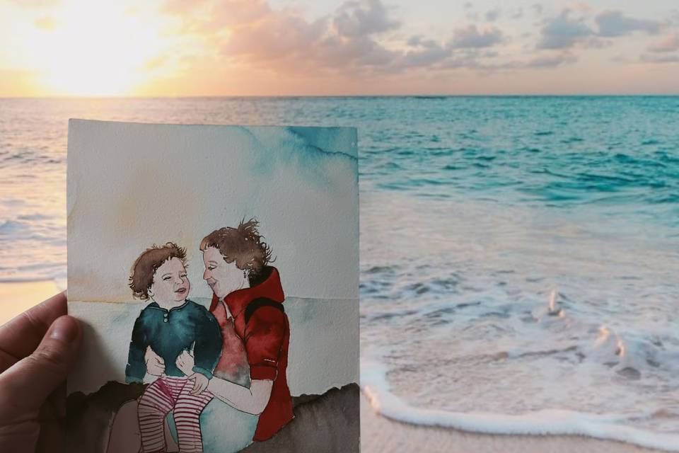 Petite fille & Mamie