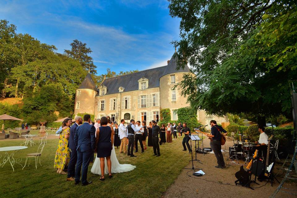 Vin d'honneur et musicien