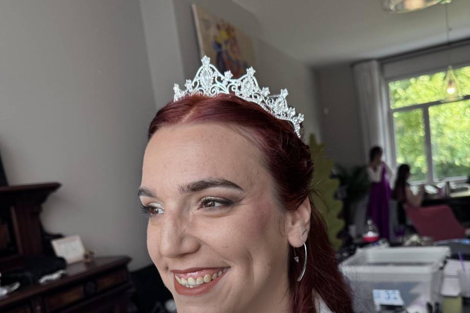 Maquillage et chvx mariée