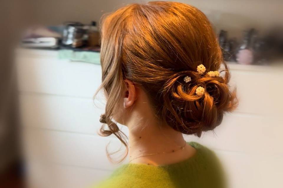 Chignon bas mariée