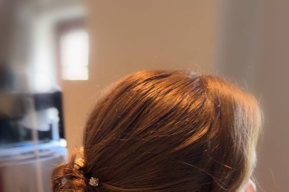 Chignon bas mariée
