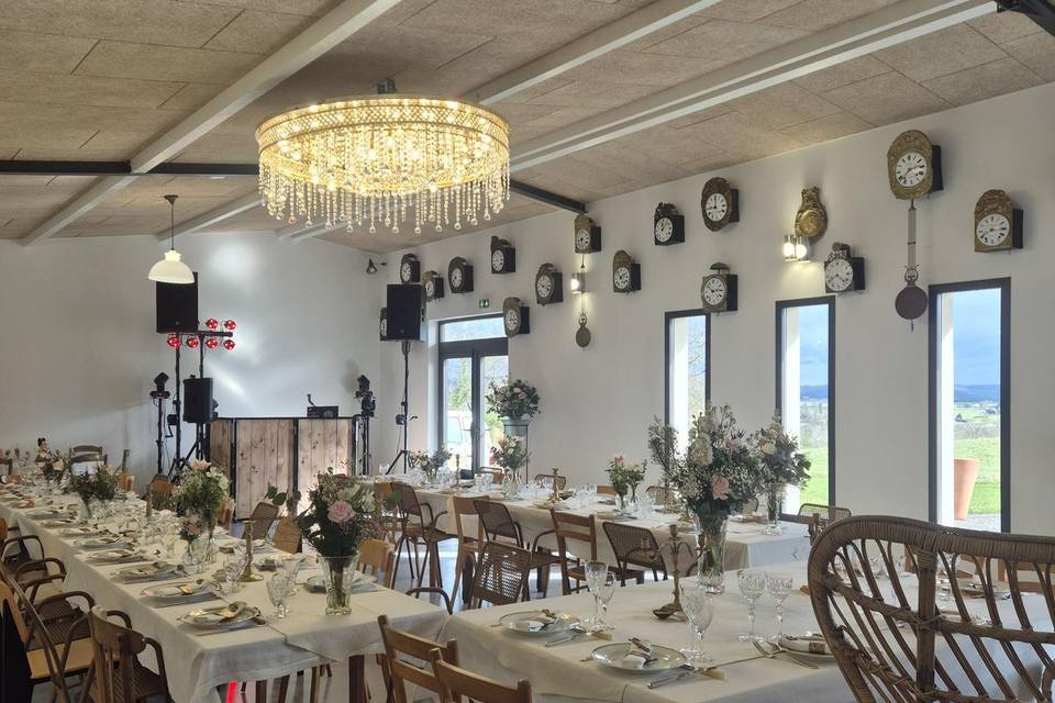 La grange pour la réception