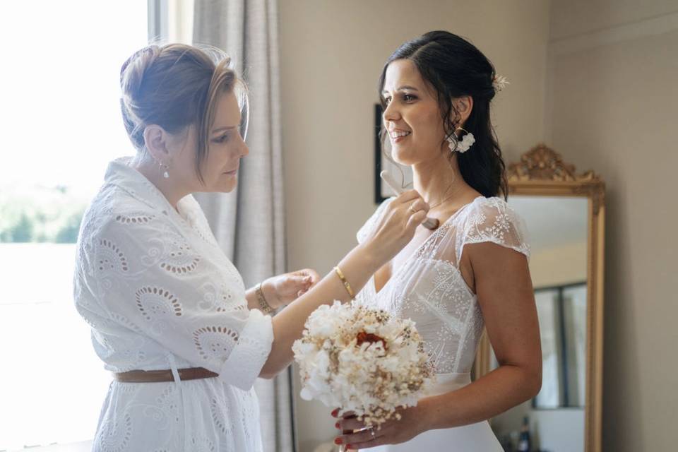 Détail mariée
