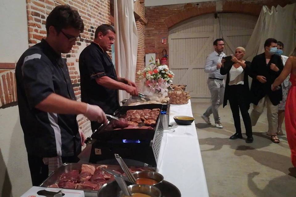 Buffet chaud en plancha