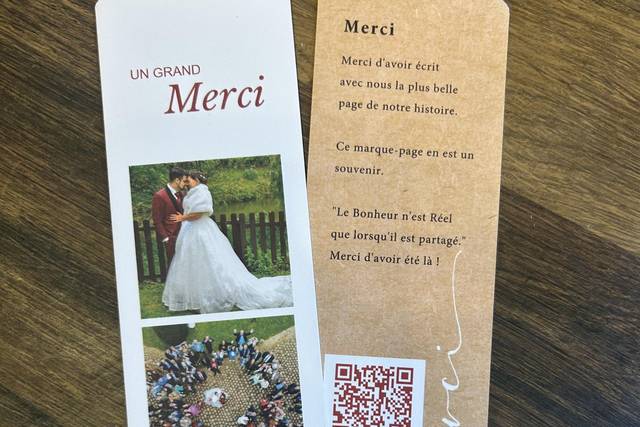 Carte de Remerciement